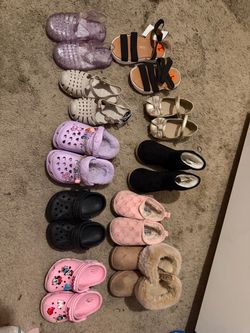 Toddler Girl Shoes Lot – 9 Pairs