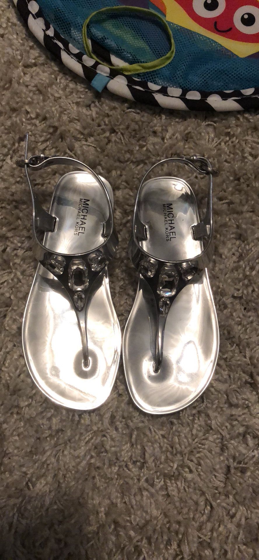 Michael Kors jelly Sandals in silver