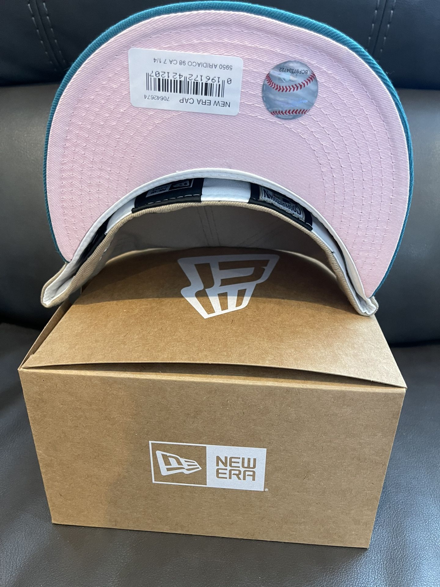 EXCLUSIVE FITTED ARIZONA DIAMONDBACKS COTTON CANDY PINK UV NOT HAT CLUB 7  1/4