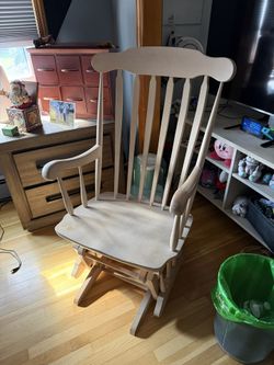 Wooden Dutailier Glider Rocking Chair Frame – Smooth Glide