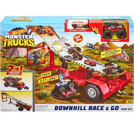 Hot Wheels Monster Trucks Transporter And Track (BRAND NEW)