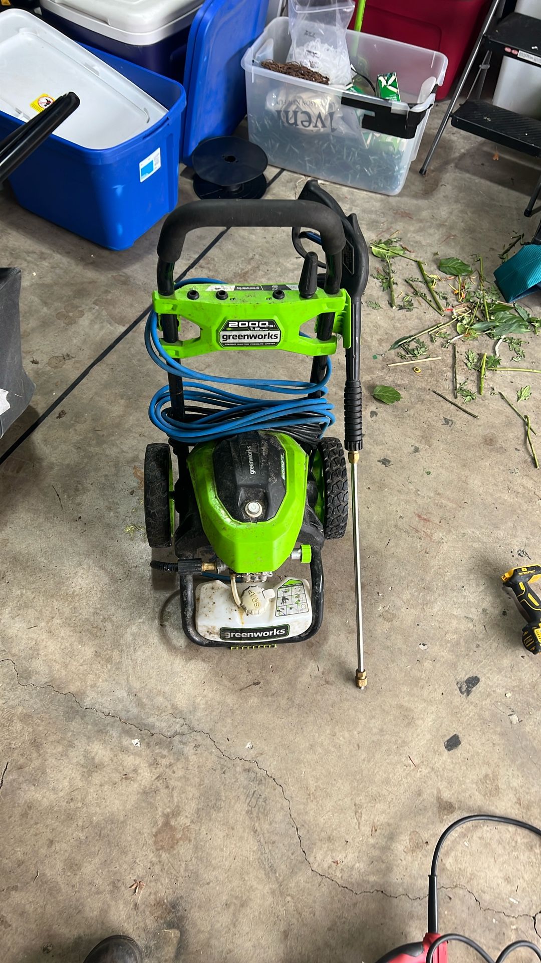 Greeworks 2000 PSI 1.2 CPM Pressure Washer