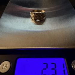 14K Nugget Ring 2.31 grams
