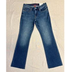 NWT Lucky Brand Mid-rise Boot Raw Hems Stretchy Jeans Size 4/27