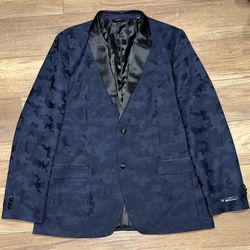 Ben Sherman Army Camouflage Vented Blazer Sport Coat Jacket Mens 44L NEW!