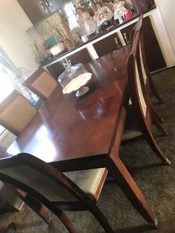 Wooden kitchen table