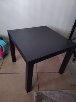 2 Small black side tables