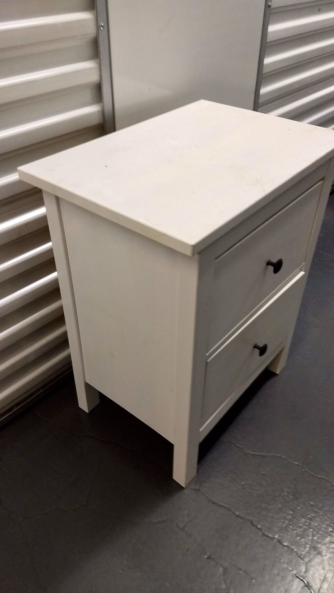 White nightstand