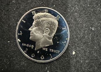 2001 S Gem Proof Kennedy Half Dollar With A Extreme Cameo 3