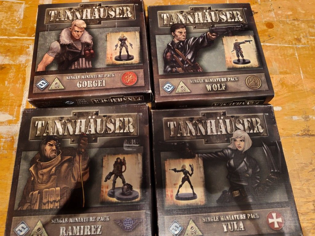 Tannhauser Board Game Character Lot