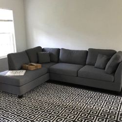 Brand New Gray Sectional Sofa Couch