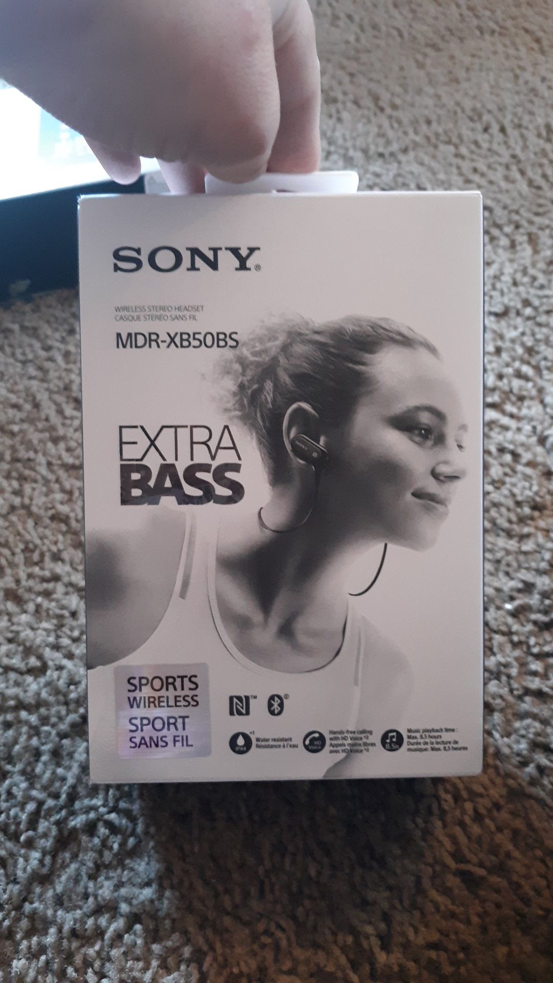Sony Extra Bass wireless headphones (sport's version)