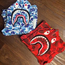 BAPE Shark Jackets 🦈 🔵/🔴