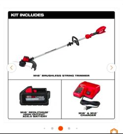 Milwaukee weed trimmer tool