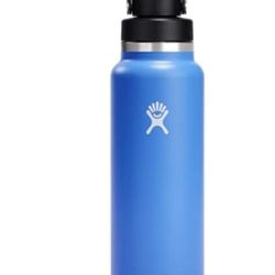 Hydro Flask 40 Oz Wide Mouth Chug Cap Water Bottle - Insulated Stainless Steel with Leakproof closeable lid for Cold Water Drinks, Sports, Travel, car