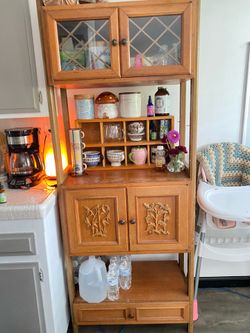 Antique Wooden shelf units ( 3 piece set )