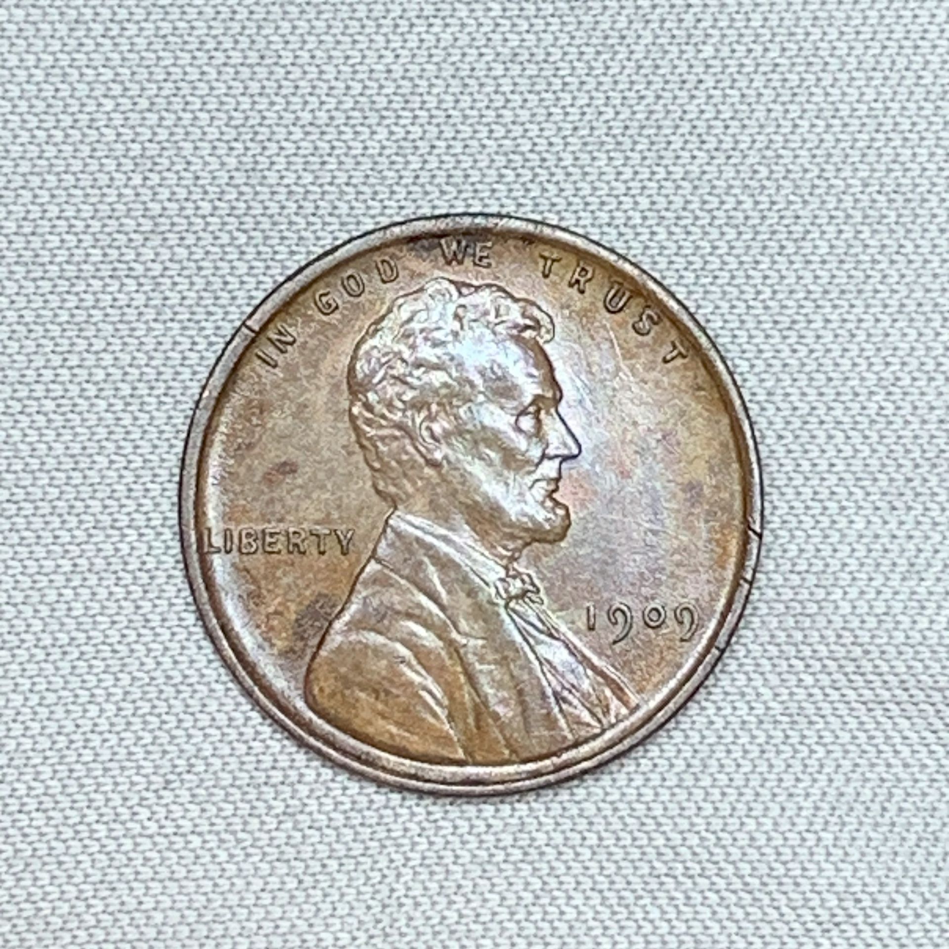 1909 First Year Variety V.D.B. Lincoln Wheat Penny