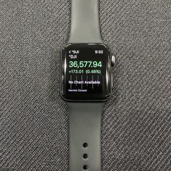 Apple Watch Series 3 38mm Space Gray Aluminium Case with Gray Sport Band (GPS) -