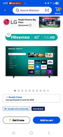 40 inch tv