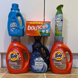 Tide, Downy, Bounce, Snuggle, Febreze Household Bundle 