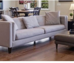 Light Gray Mid-Century Modern Sofa