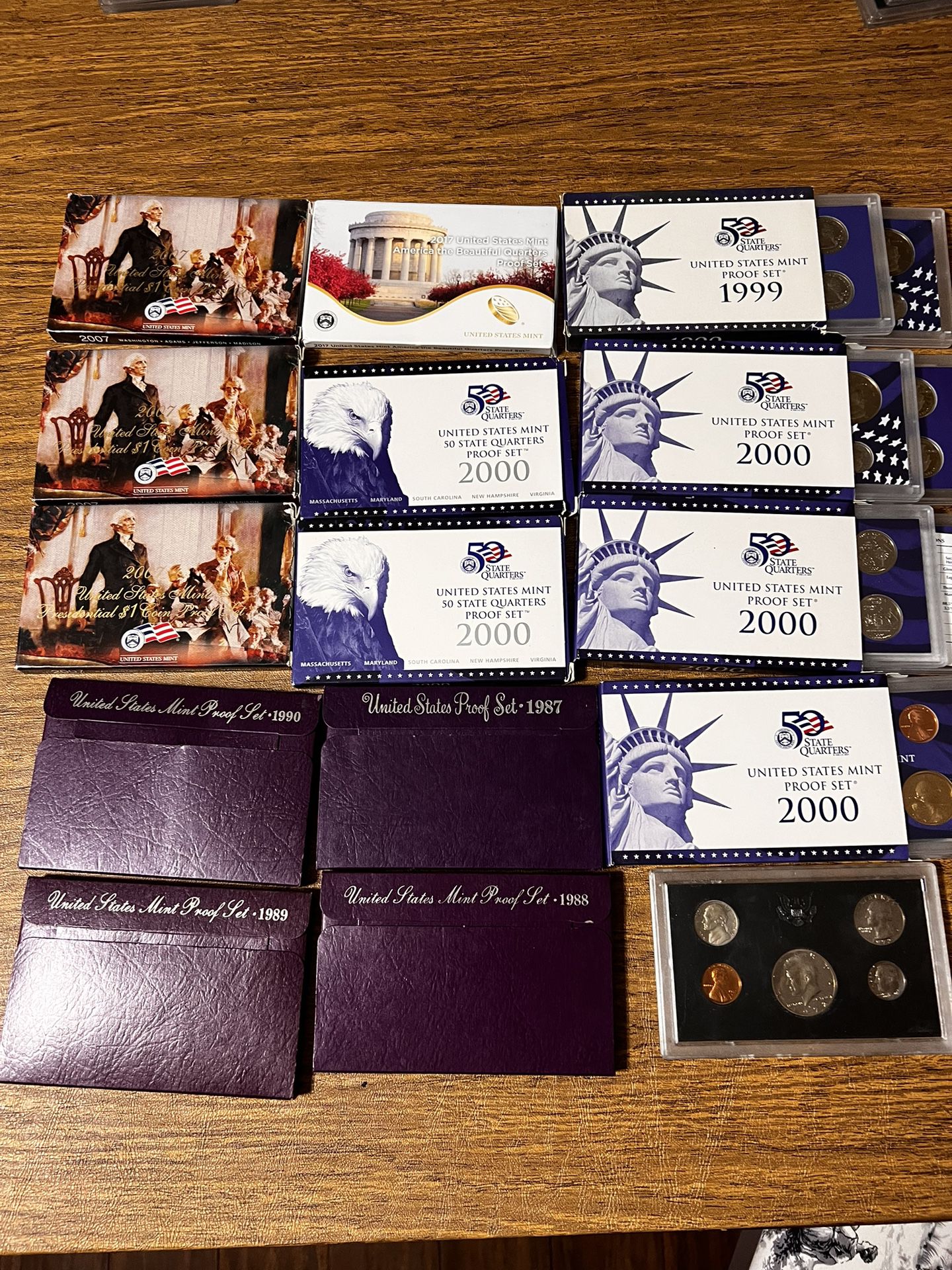 15 High Quality Proof Coin Sets