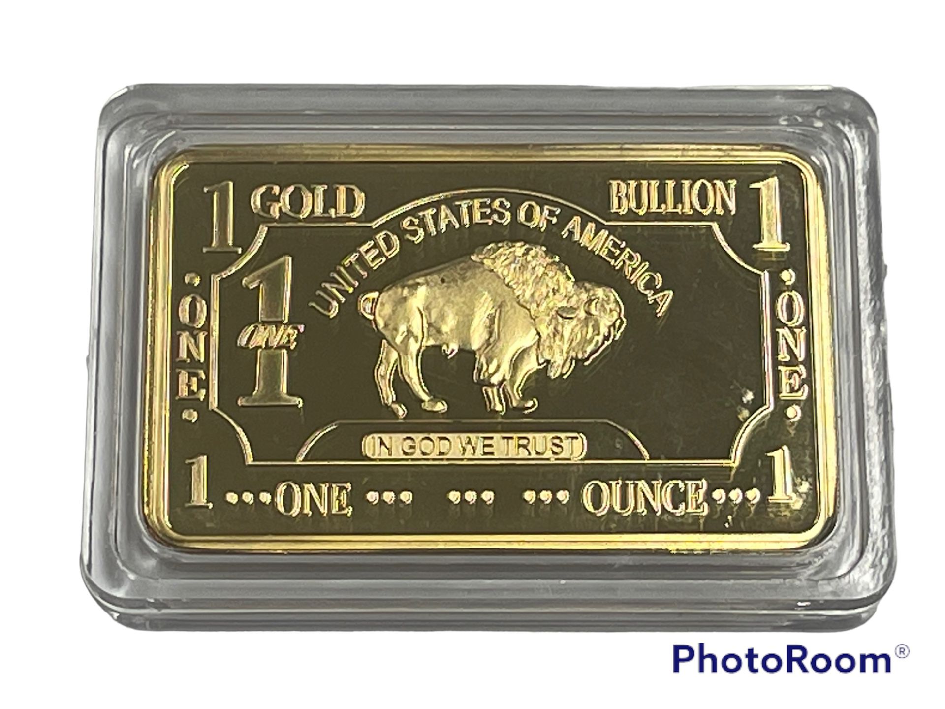 1oz .999 Gold Buffalo Bars