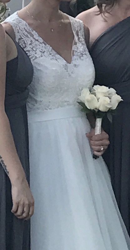 Couture maternity wedding dress