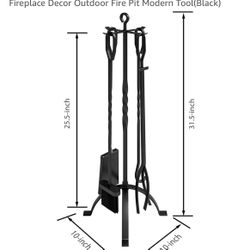 5 Piece Fire Place Tool Set