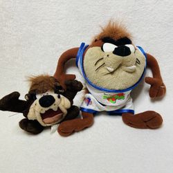1990s Looney Tunes Taz Tasmanian Devi Plush Toys