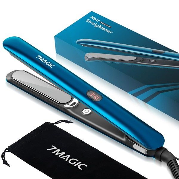Hair Straightener 7Magic HS-999 Ceramic Flat Iron With LCD Professional 2in1 New
