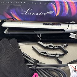 New: LANVIER 2 in 1 Hair Straightener and Curler