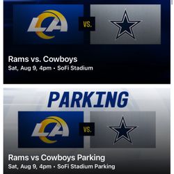 Rams Vs Cowboys August 9th
