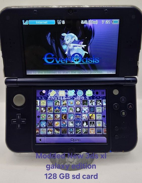 New Nintendo 3DS XL Galaxy Edition 128GB SD