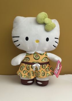 Hello Kitty Fiesta Avocado Dress Plush 18” 2022 Sanrio Tag