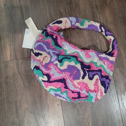 Indian made beaded bead handbag. Many many hours to produce this handbag.