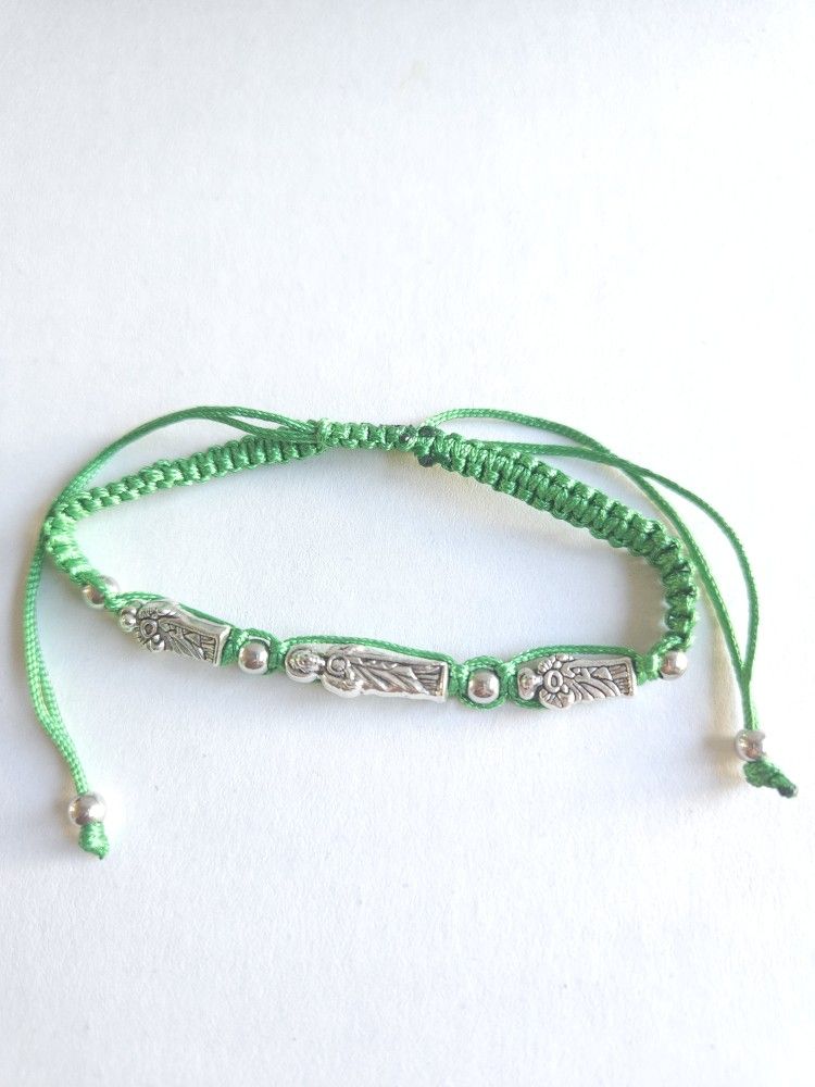 San Judas Pulsera Adjustable String Thread Beaded Bracelet