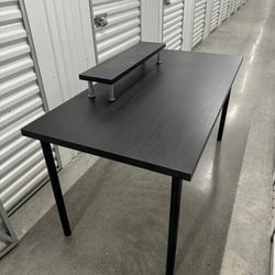 IKEA Linnmon Table Computer Desk w/ Small Shelf 