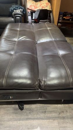2 in 1 Sofa and bed leather on sale