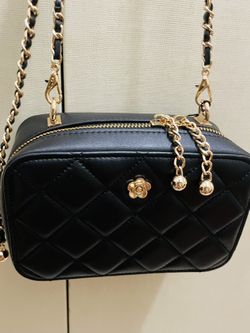 Leather Little Box Crossbody Bag 18x11x7cm