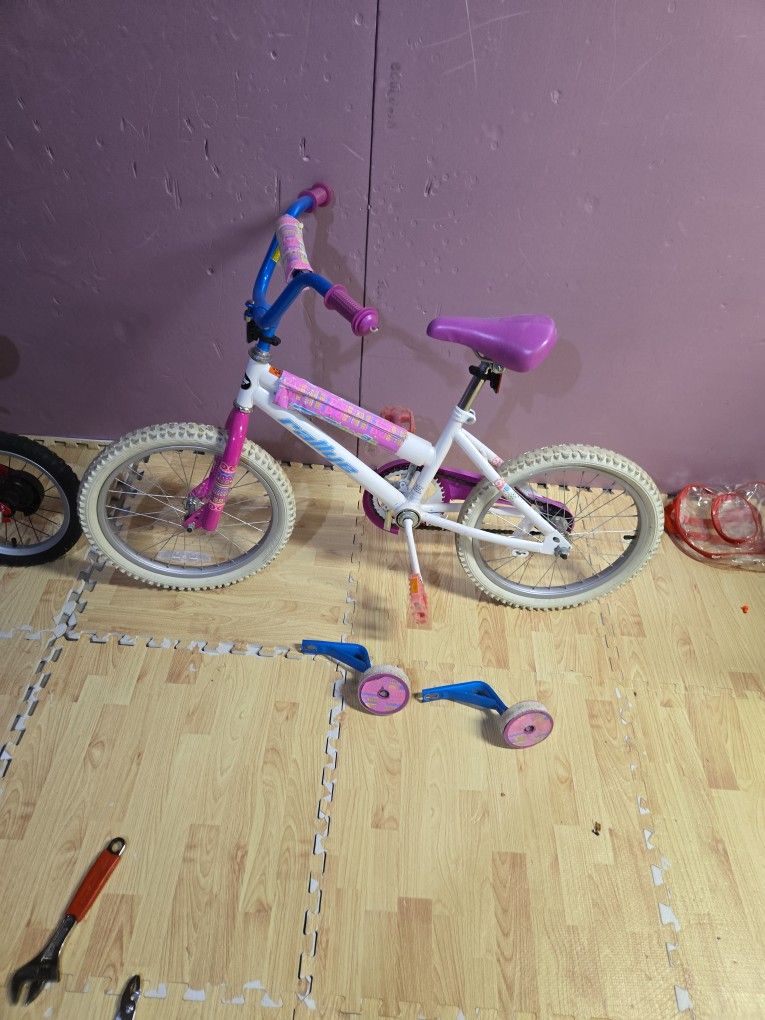 Kids bike with training wheels