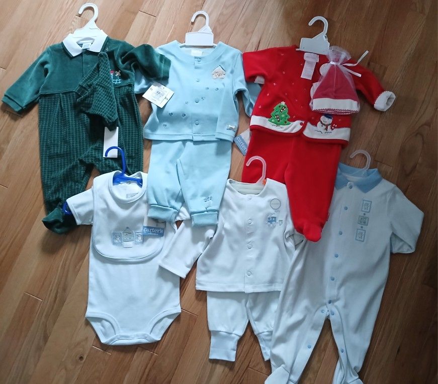 NEW.   BABY Outfits $5.EACH .  CARTER'S Mostly.1 -Little Me
