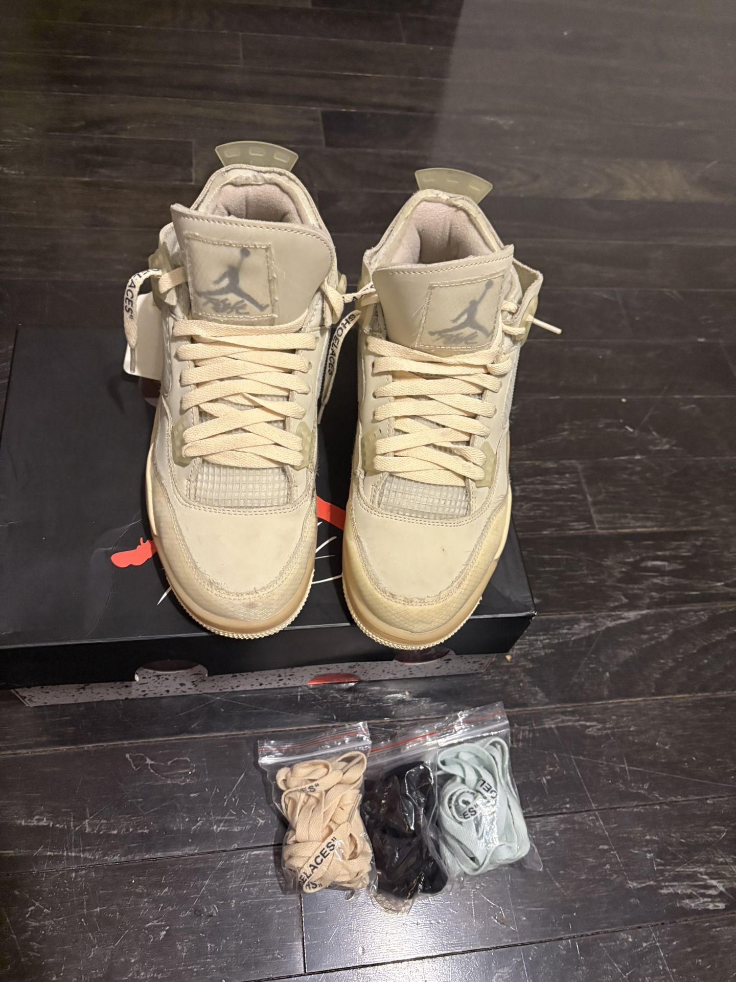 Jordan 4 Off White Sail