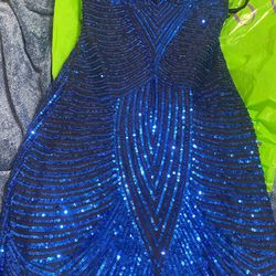 Prom Blue Dress