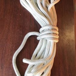 3/8 x 20’ double braided nylon rope dock line