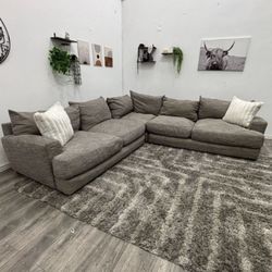 Grey Sectional Couch - Free Delivery 