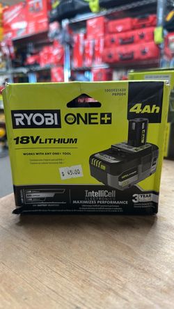 RYOBI ONE+ 18V Lithium 4.0 Ah Battery