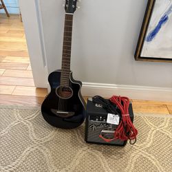 Like NEW Kids Yamaha Guitar & Fender Frontman 10G Amplifier 