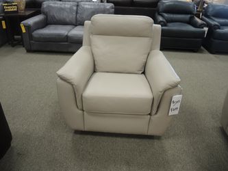 Leather Recliner Chair - Taupe | Armchair