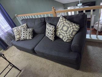 Home Office Furniture Set – L-Shaped Desk, Office Chair & Loveseat
